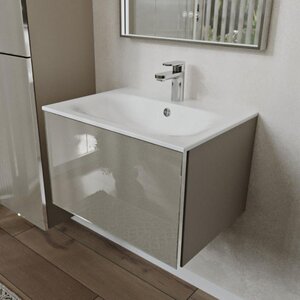 Изображение товара Тумба с раковиной Terminus Vega VEG10601200501OSL, 60 см, подвесная, цвет капучино