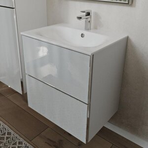 Изображение товара Тумба с раковиной Terminus Vega VEG10602900301OSL, 60 см, подвесная, цвет белый