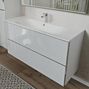 Изображение товара Тумба с раковиной Terminus Vega VEG101202900301OSL, 120 см, подвесная, цвет белый