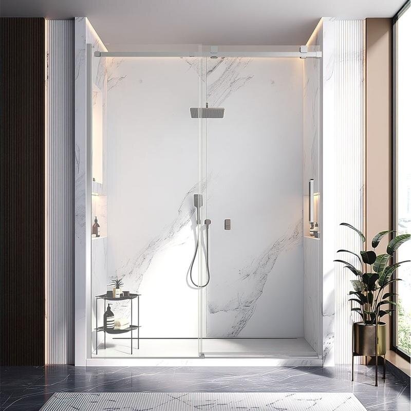 Изображение товара Душевая дверь Veconi Vianno VN75-130-01-C4 130 см стекло хром Италия