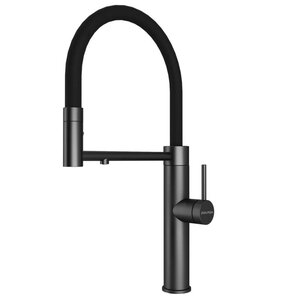 Изображение товара Смеситель для кухонной мойки Paulmark Ganymede Ga213199-GM, с подключением к фильтру питьевой воды, PVD вороненая сталь