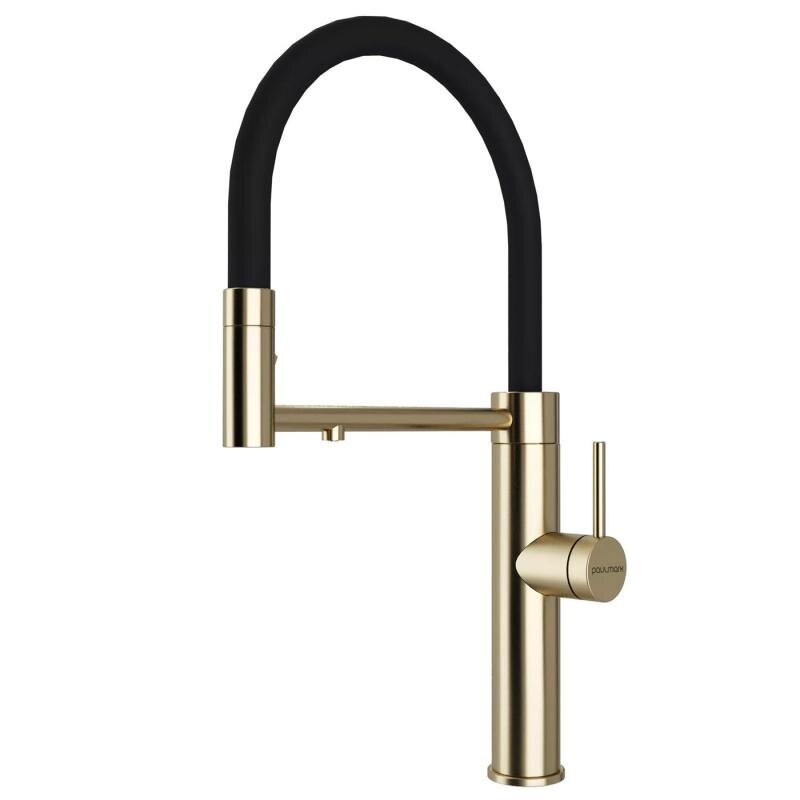 Изображение товара Смеситель для кухонной мойки Paulmark Ganymede Ga213199-LG, с подключением к фильтру питьевой воды, PVD золото светлое