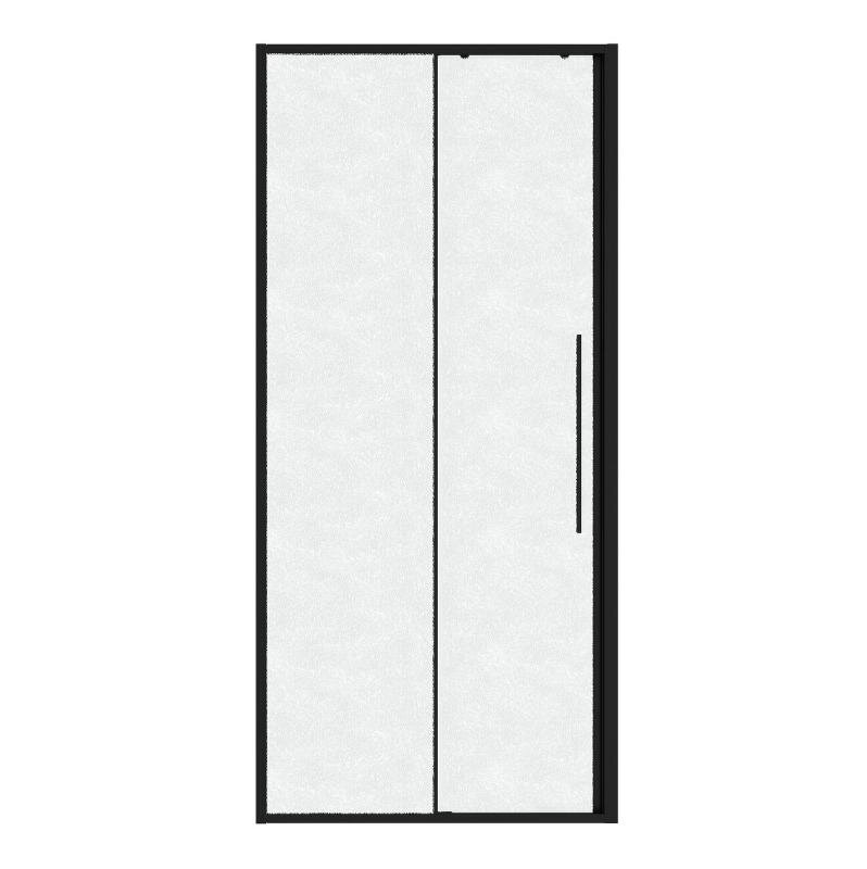 Изображение товара Душевая дверь Niagara Nova NG-84-L9CHB 90 см стекло шиншилла раздвижная черный матовый профиль