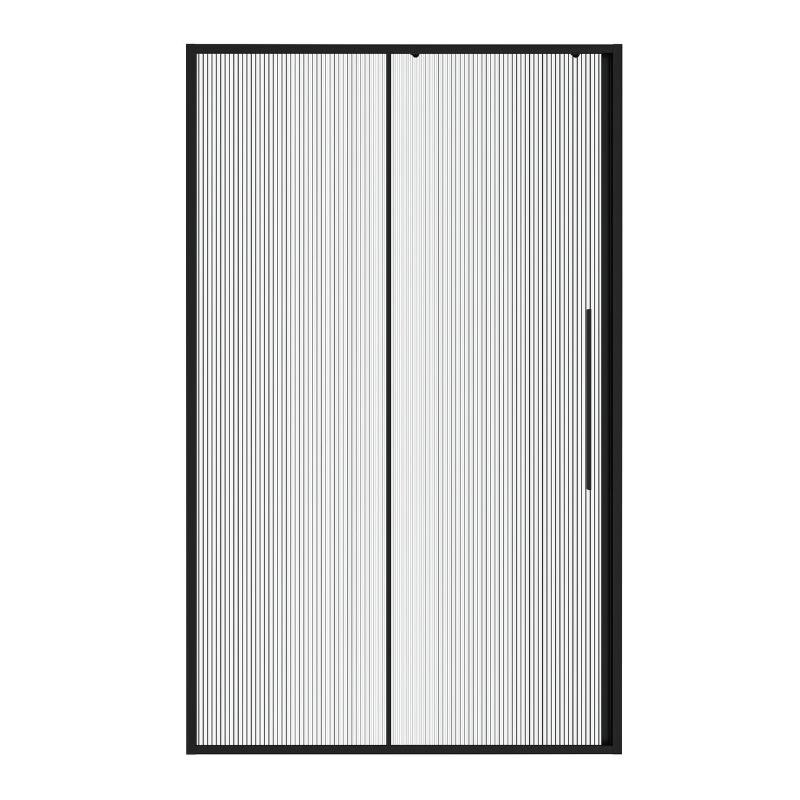 Изображение товара Душевая дверь Niagara Nova NG-84-L12FHB 120 см стекло рифленое черный матовый профиль