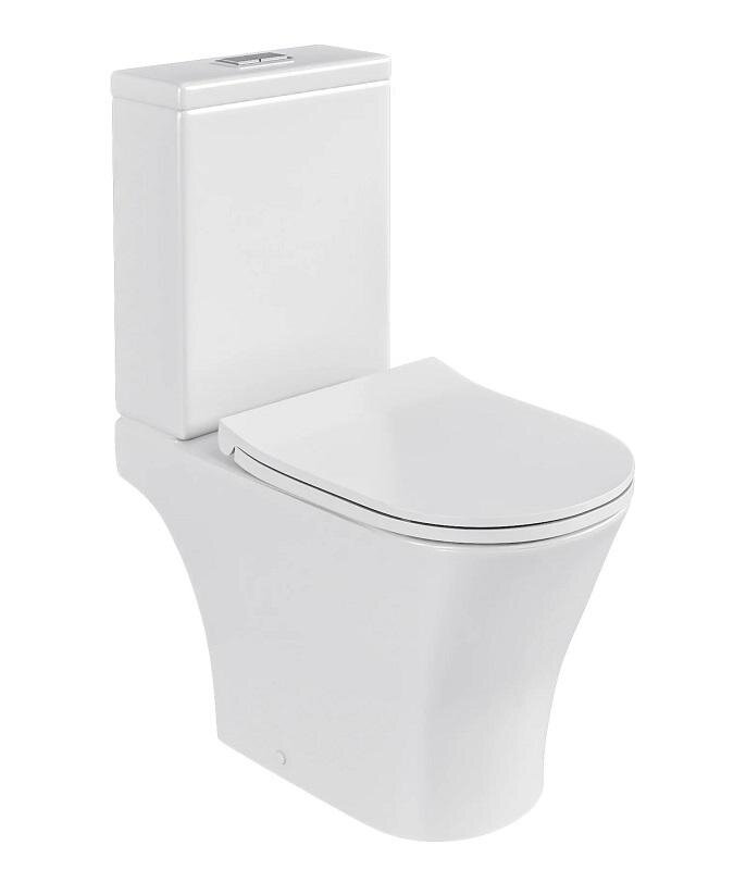 Изображение товара Напольный унитаз Hansmann Keramik Round Tornado УНИ0024 безободковый белый смыв торнадо