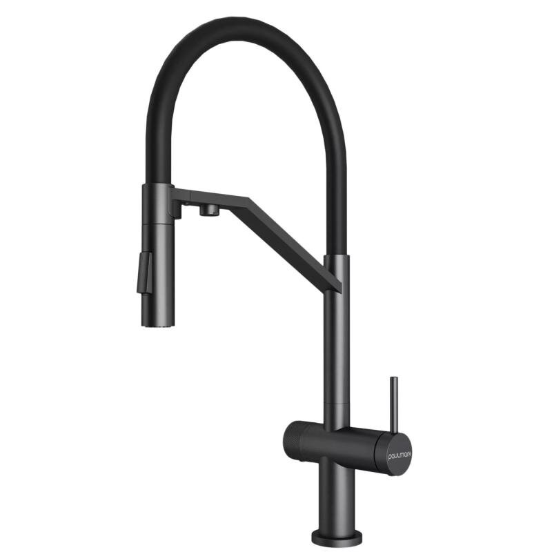 Изображение товара Смеситель для кухонной мойки Paulmark Zender Ze213155-GM, с подключением к фильтру питьевой воды, PVD вороненая сталь Изображение товара Смеситель для кухонной мойки Paulmark Zender Ze213155-GM, с подключением к фильтру питьевой воды, PVD вороненая сталь