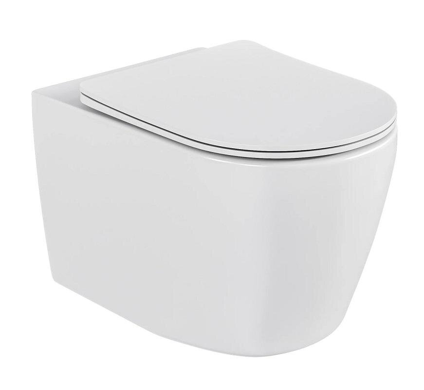 Изображение товара Подвесной унитаз Hansmann Keramik Round New Rimless УНИ0026 белый безободковый компактный