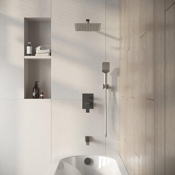 Душевая система Grossman Style 501.K35.05.120, цвет брашированный никель (501.K35.05.120), купить в Ростове-на-Дону.
