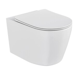 Изображение товара Подвесной унитаз Hansmann Keramik Round Торнадо УНИ0010, безободковый, сиденье микролифт, белый