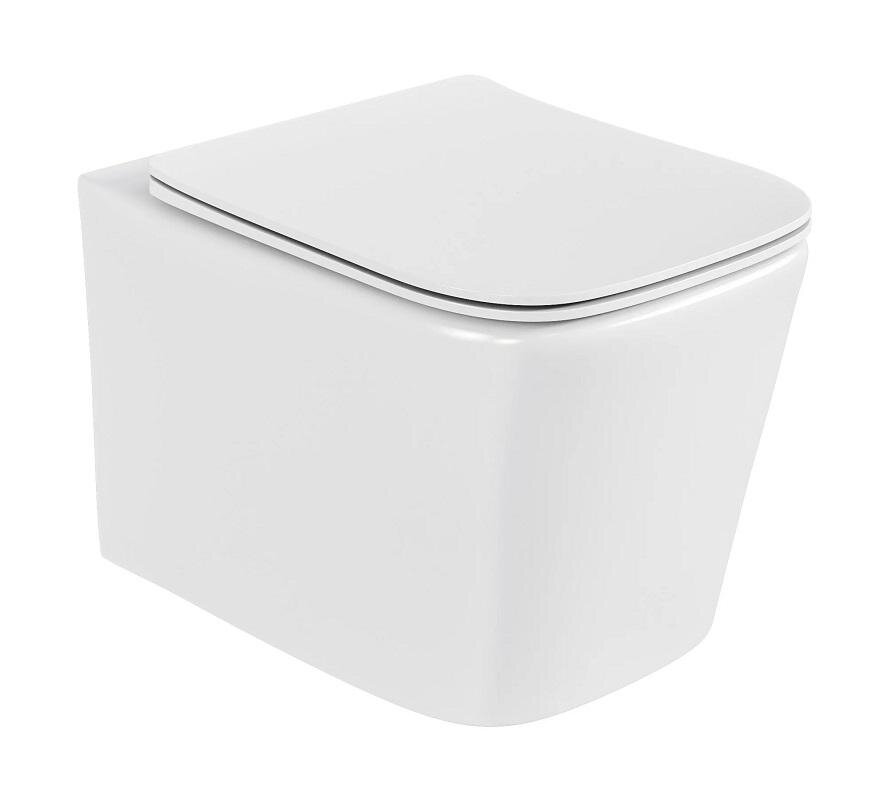 Изображение товара Подвесной унитаз Hansmann Keramik Kvadro безободковый с микролифтом белый