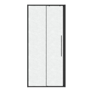 Изображение товара Душевая дверь в нишу Niagara Nova NG-34-L10CHGR, 100 см, стекло шиншилла, профиль графит матовый, левая