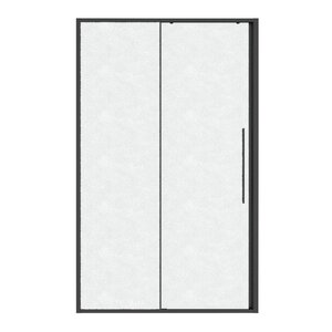 Изображение товара Душевая дверь в нишу Niagara Nova NG-34-L12CHGR, 120 см, стекло шиншилла, профиль графит матовый, левая