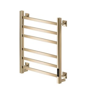 Изображение товара Полотенцесушитель электрический Veconi Barro-A B6050G-A, ширина 50 см, высота 60 см, диммер справа, золото матовое