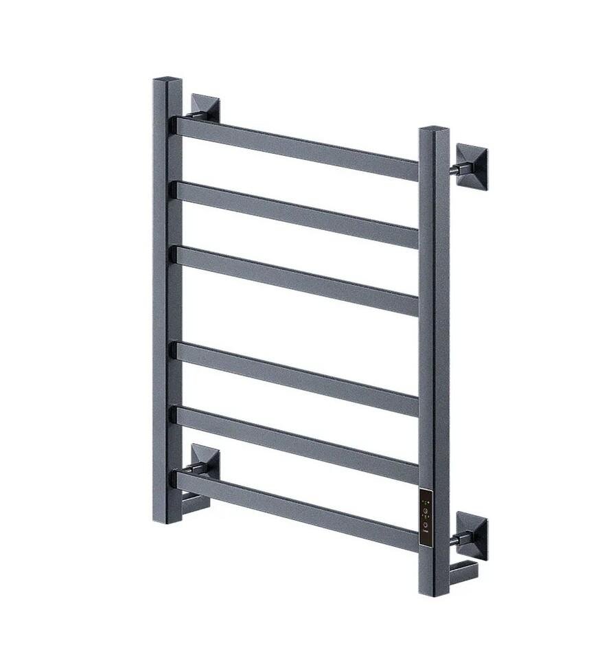 Изображение товара Полотенцесушитель электрический Veconi Barro-A B6050GR-A, ширина 50 см, высота 60 см, диммер справа, графит брашинг