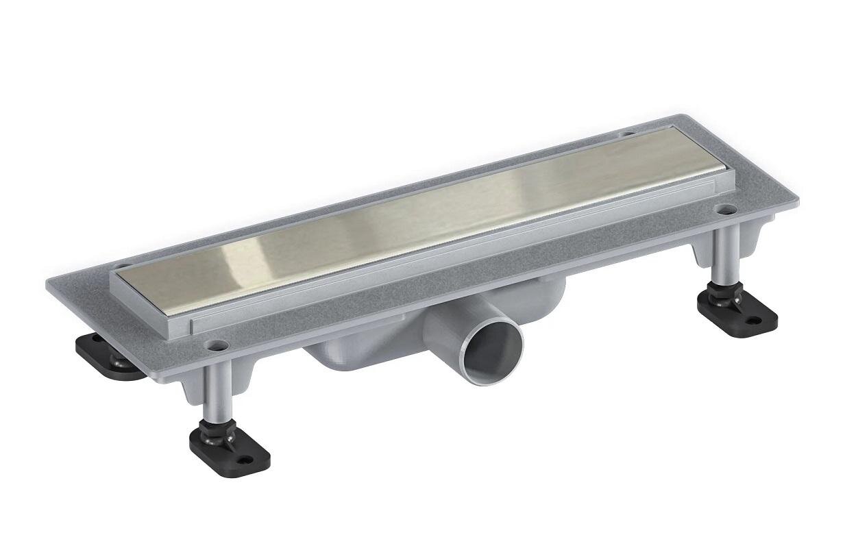 Изображение товара Дренажный канал Good Door ТЛ00013 40 см с решеткой серый для вровеньной установки