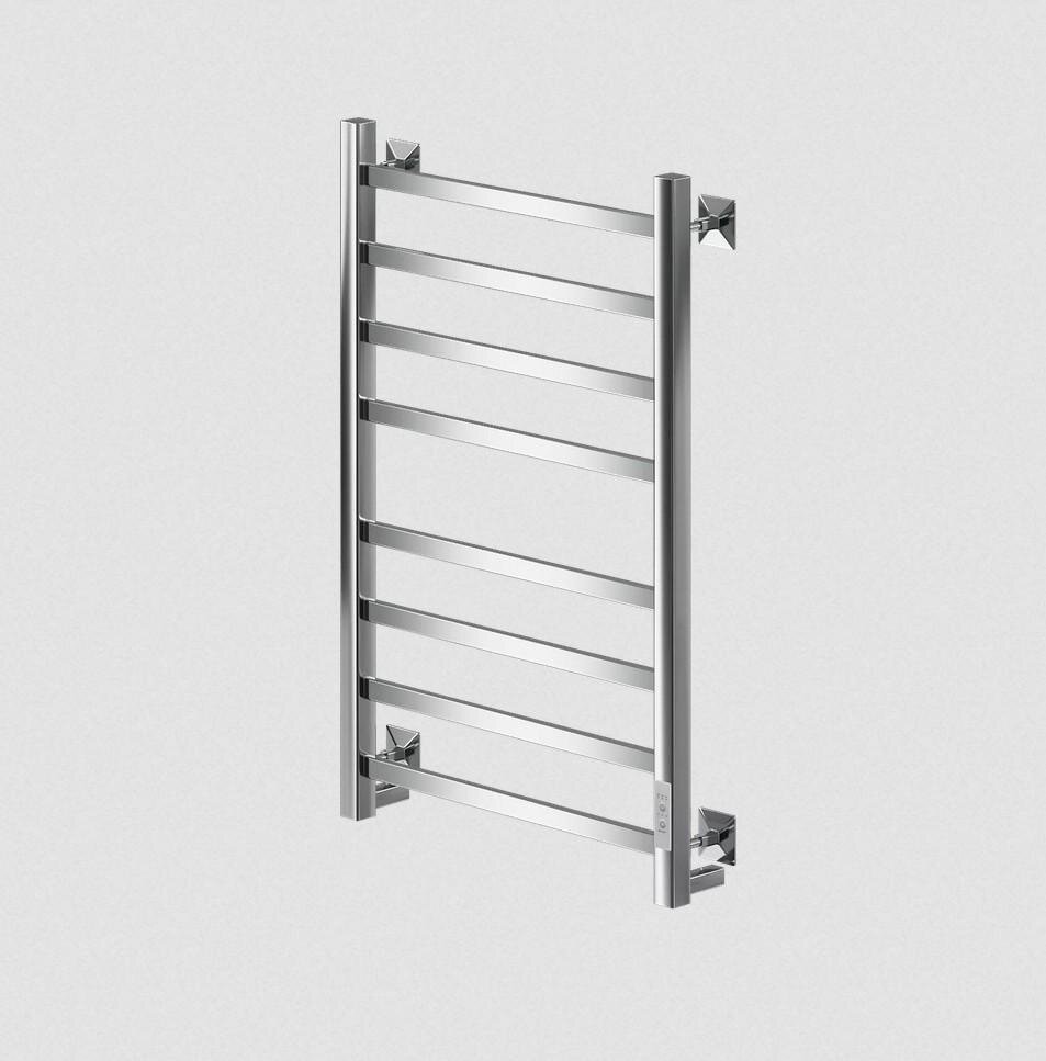 Изображение товара Полотенцесушитель электрический Veconi Barro-A B8040CH-A, ширина 40 см, высота 80 см, диммер справа, хром