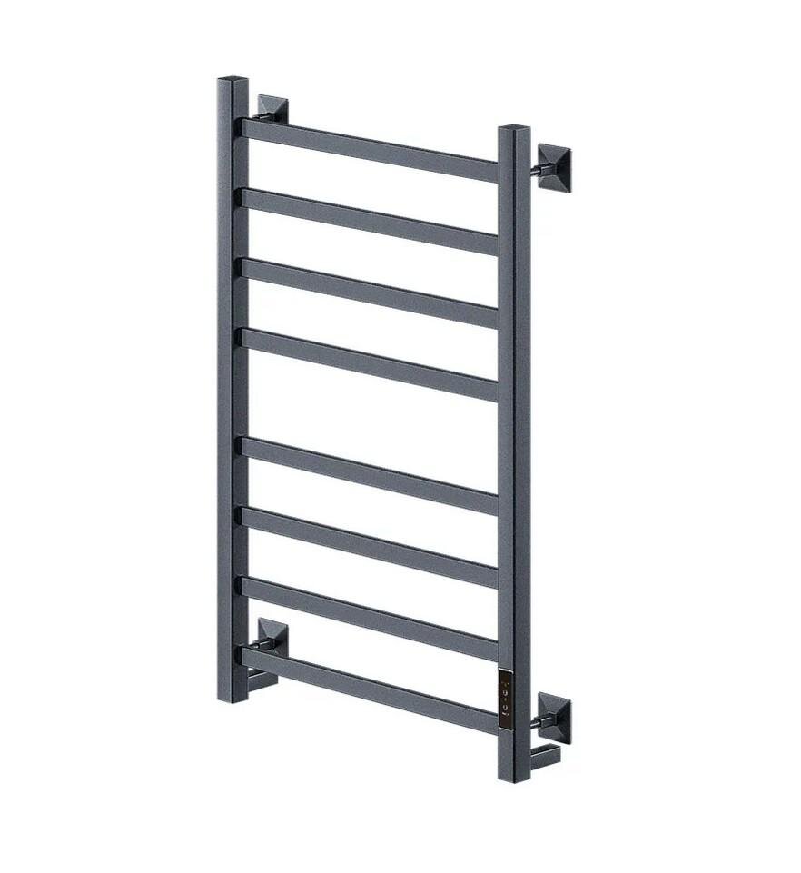 Изображение товара Полотенцесушитель электрический Veconi Barro-A B8050GR-A, ширина 50 см, высота 80 см, диммер справа, графит брашинг