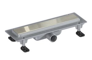 Изображение товара Дренажный канал Good Door ТЛ00019, 35 см, с решёткой, серый