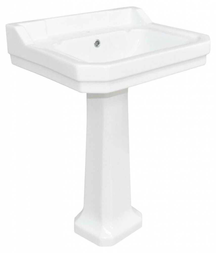 Изображение товара Раковина BelBagno Trevi BB135L на пьедестале BB135P