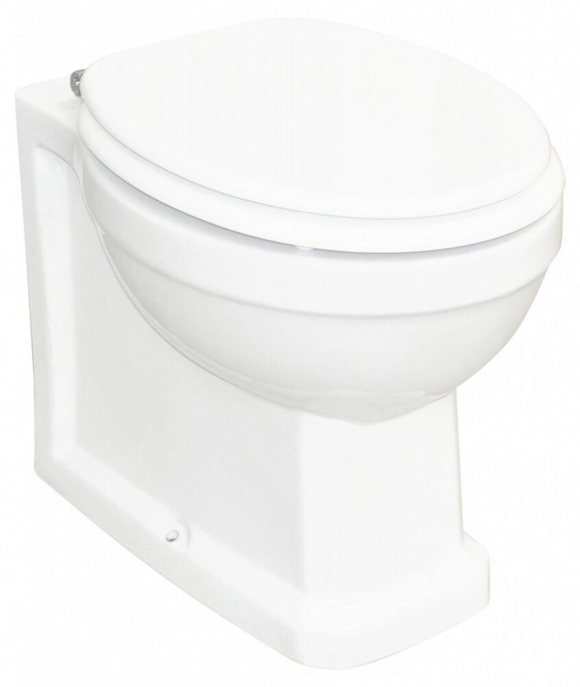 Изображение товара Приставной унитаз BelBagno Trevi BB135CBL с полным примыканием к стене, безободковый