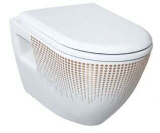 Изображение товара Подвесной унитаз Creavit TP Decor TP325 с функцией биде и декором