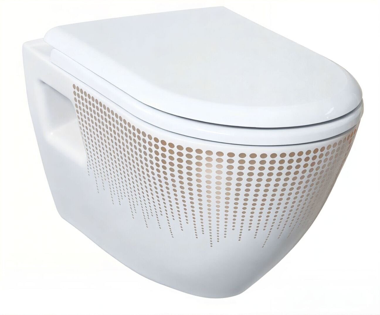 Изображение товара Унитаз Creavit TP Decor TP325 с функцией биде, подвесной, белый с золотым декором Изображение товара Унитаз Creavit TP Decor TP325 с функцией биде, подвесной, белый с золотым декором