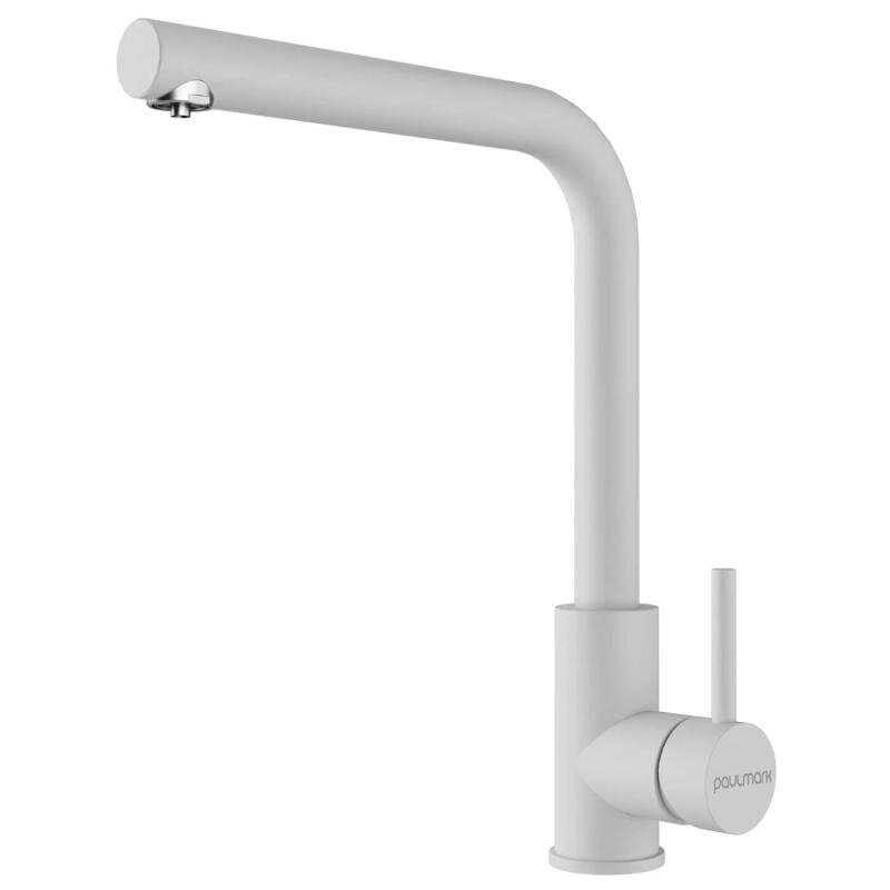 Изображение товара Смеситель для кухонной мойки Paulmark Twin Tw213622-WH, с подключением к фильтру питьевой воды, белый матовый