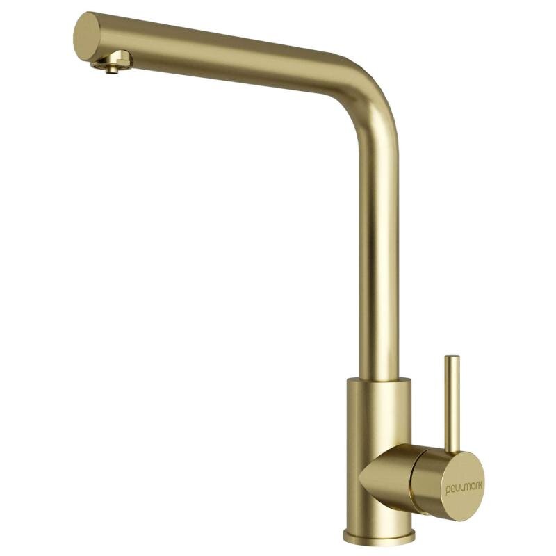 Изображение товара Смеситель для кухонной мойки Paulmark Twin Tw213622-LG, с подключением к фильтру питьевой воды, PVD золото светлое