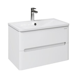 Изображение товара Тумба под раковину Grossman Адель 108022, 80 см, подвесная, белая глянцевая