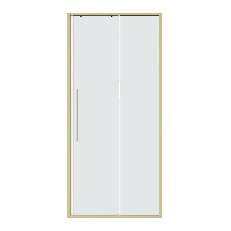 Изображение товара Душевая дверь в нишу Niagara Nova NG-44-9ASG 90 см стекло прозрачное золото сатин