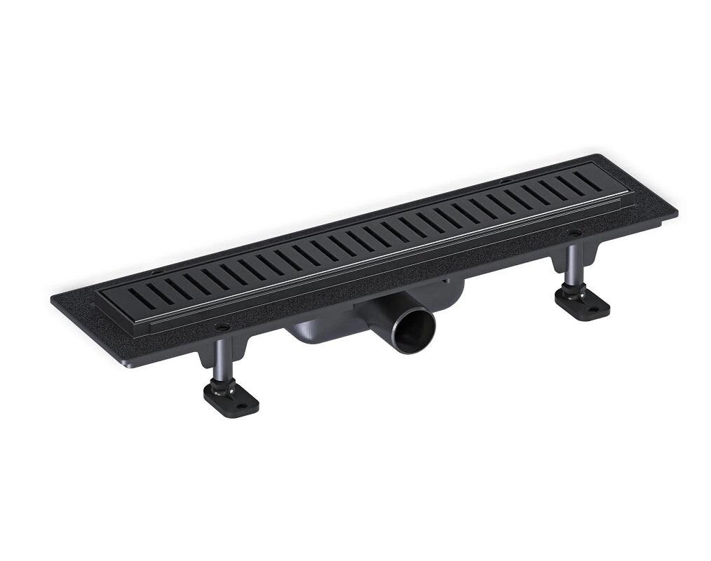 Изображение товара Дренажный канал Good Door ТЛ00032, 45 см, с решёткой, чёрный матовый