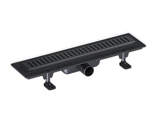 Изображение товара Дренажный канал Good Door ТЛ00032, 45 см, с решёткой, чёрный матовый