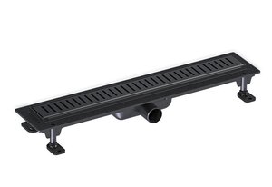 Изображение товара Дренажный канал Good Door ТЛ00033, 55 см, с решёткой, чёрный матовый