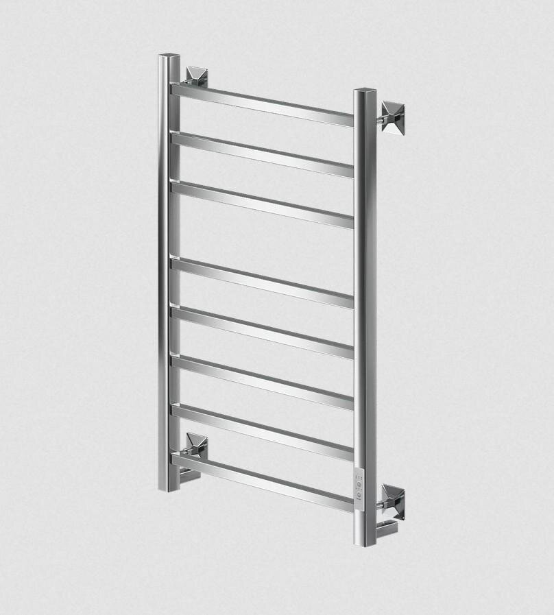 Изображение товара Полотенцесушитель электрический Veconi Barro-B B8050CH-B, ширина 50 см, высота 80 см, диммер справа, хром