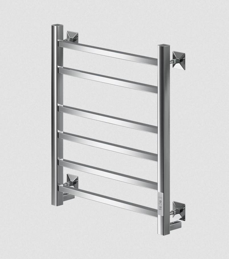 Изображение товара Veconi Barro-B B6050CH-B — полотенцесушитель 50x60 см, 107 Вт, хром