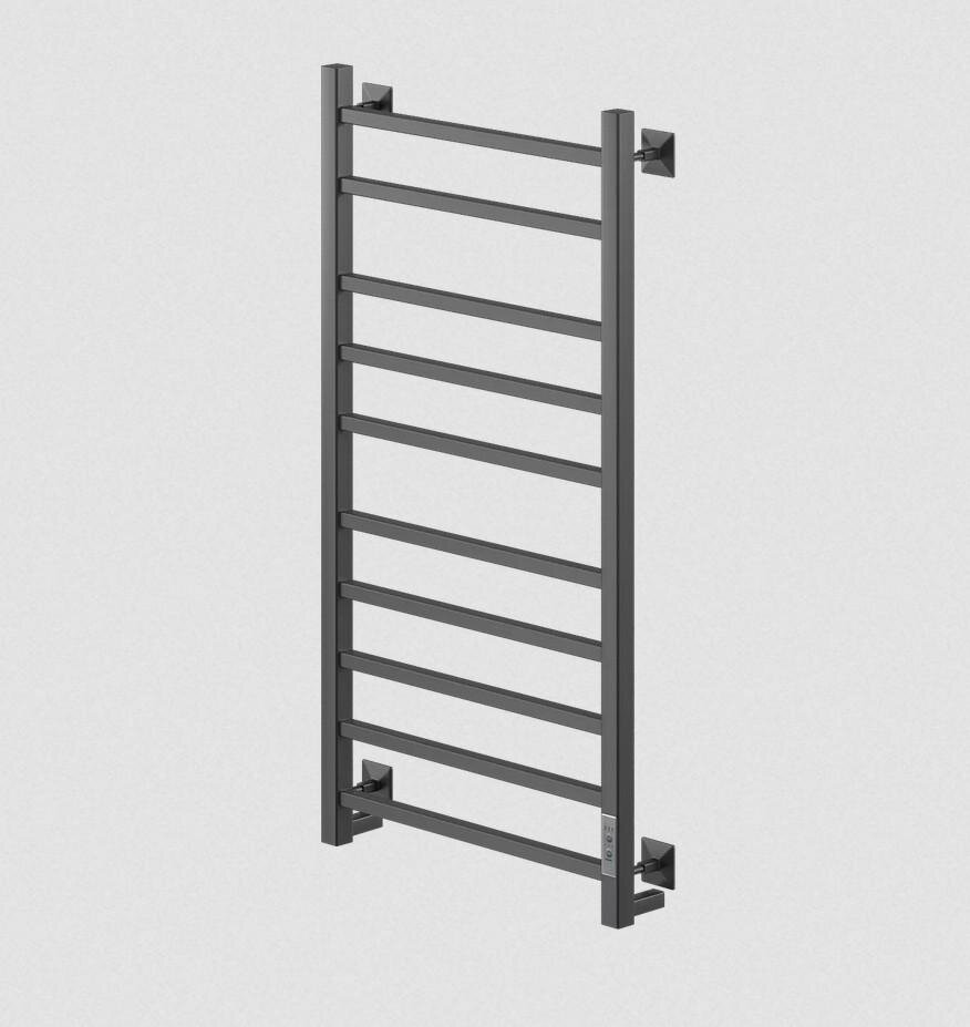 Изображение товара Полотенцесушитель электрический Veconi Barro-B B10050B-B, ширина 50 см, высота 100 см, диммер справа, черный
