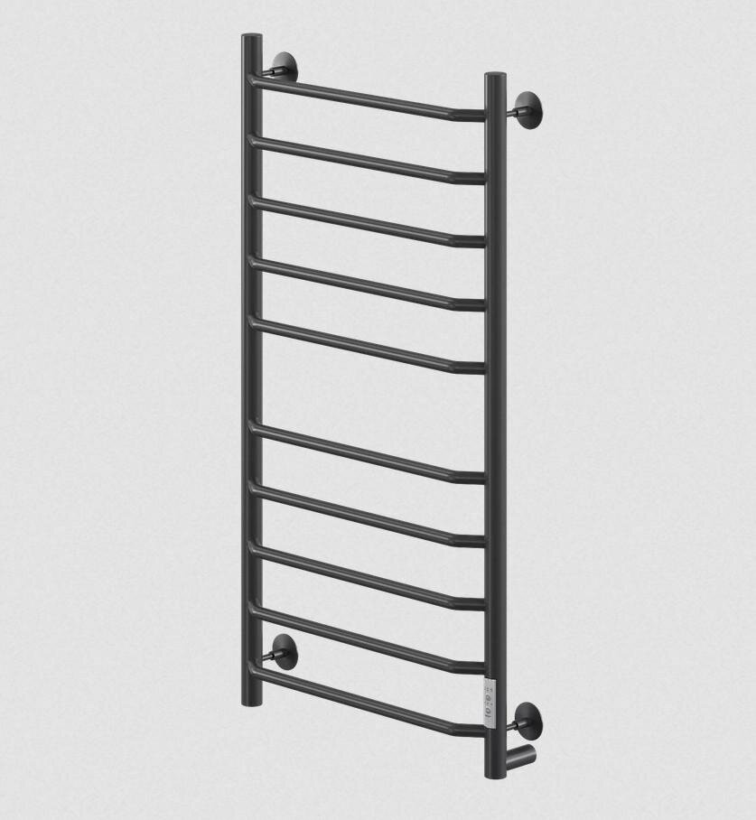 Изображение товара Полотенцесушитель электрический Veconi Cantu-A C10050B-A, ширина 50 см, высота 100 см, диммер справа, черный