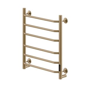 Изображение товара Полотенцесушитель электрический Veconi Cantu-A C6050G-A, ширина 50 см, высота 60 см, диммер справа, золото матовое