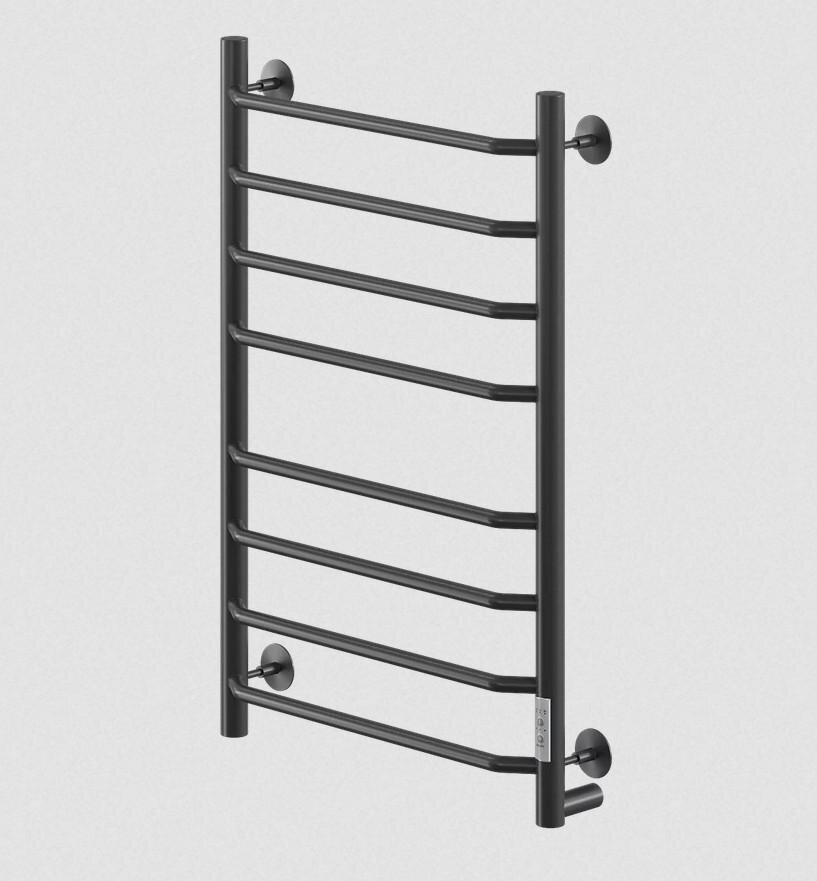 Изображение товара Полотенцесушитель электрический Veconi Cantu-A C8050B-A, ширина 50 см, высота 80 см, диммер справа, черный