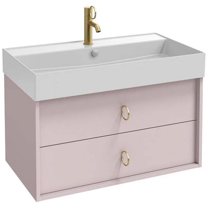 Изображение товара Тумба под раковину Jacob Delafon Vivienne EB1508LB3-S42-S42 пыльная роза сатин