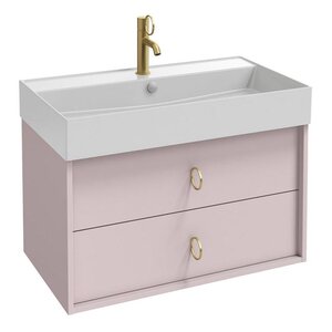 Изображение товара Тумба под раковину Jacob Delafon Vivienne EB1507LB3-S42-S42, 80 см, цвет пыльная роза сатин