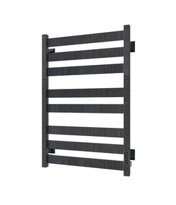 Изображение товара Полотенцесушитель электрический Veconi Piatto P8050GR, ширина 50 см, высота 80 см, диммер справа, графит брашинг