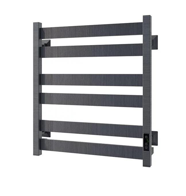 Изображение товара Veconi P6050GR — электрический полотенцесушитель 50x60 см, графит брашинг