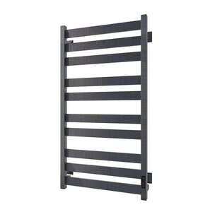 Изображение товара Полотенцесушитель электрический Veconi Piatto P10050GR, ширина 50 см, высота 100 см, диммер справа, графит брашинг