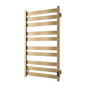 Изображение товара Полотенцесушитель электрический Veconi Piatto P10050G, ширина 50 см, высота 100 см, диммер справа, золото матовое Изображение товара Полотенцесушитель электрический Veconi Piatto P10050G, ширина 50 см, высота 100 см, диммер справа, золото матовое