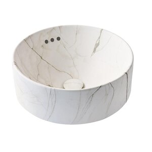 Изображение товара Раковина накладная Jacob Delafon Vox E14800-HYC, 42 см, цвет белый мрамор