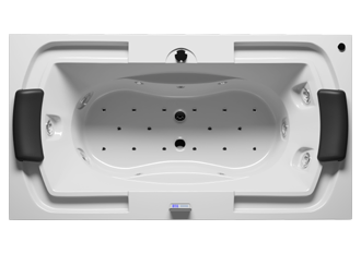 Изображение товара Гидромассажная ванна Riho Thermae Line Lisette 195x105 см белая акриловая