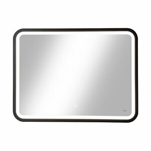 Изображение товара Зеркало Reflexion Happy RF4944HP, 80 x 60 см, с LED-подсветкой, сенсорный выключатель, цвет черный