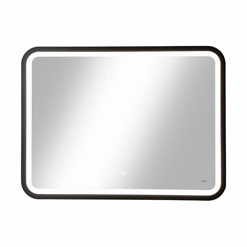 Изображение товара Зеркало Reflexion Happy RF4944HP, 80 x 60 см, с LED-подсветкой, сенсорный выключатель, цвет черный