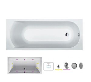 Изображение товара Гидромассажная ванна Riho Miami 150x70 см с подсветкой и электроуправлением